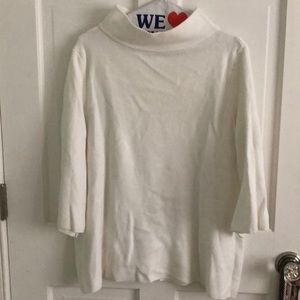 White oversized sweater